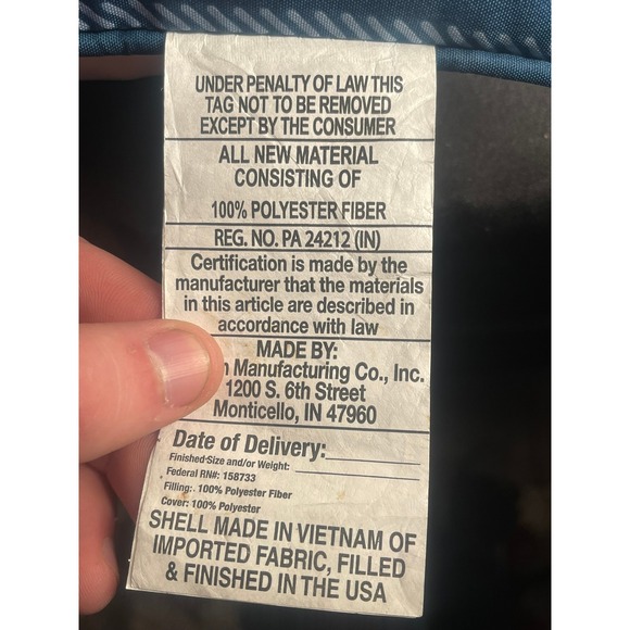 Mainstays "This is How We Roll" Hanukkah Dreidel Lumbar Pillow Blue White - Picture 5 of 5